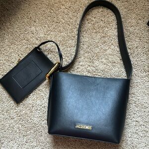 Black leather bag JACQUEMUS